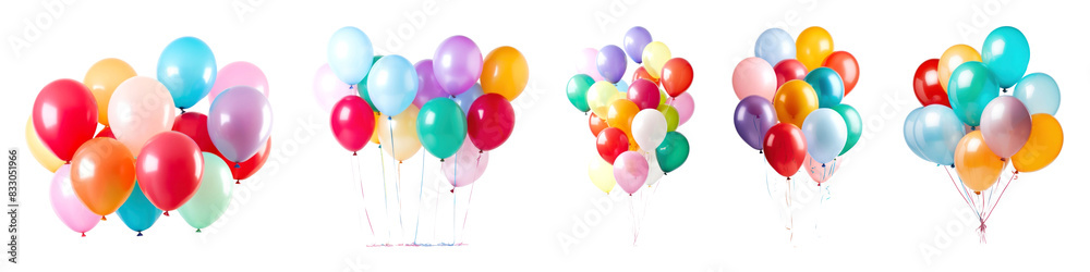 custom made wallpaper toronto digitalColorful balloon bunch png element set on transparent background