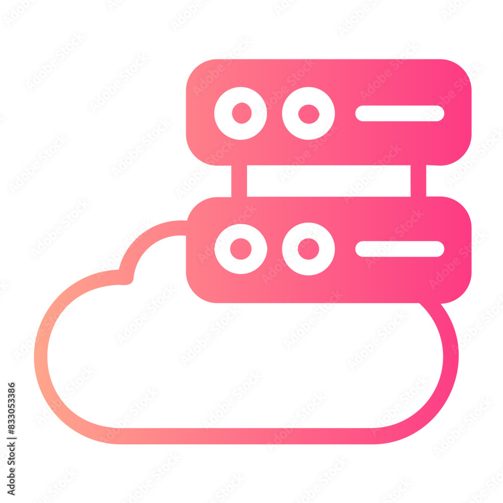 data server gradient icon data server gradient icon