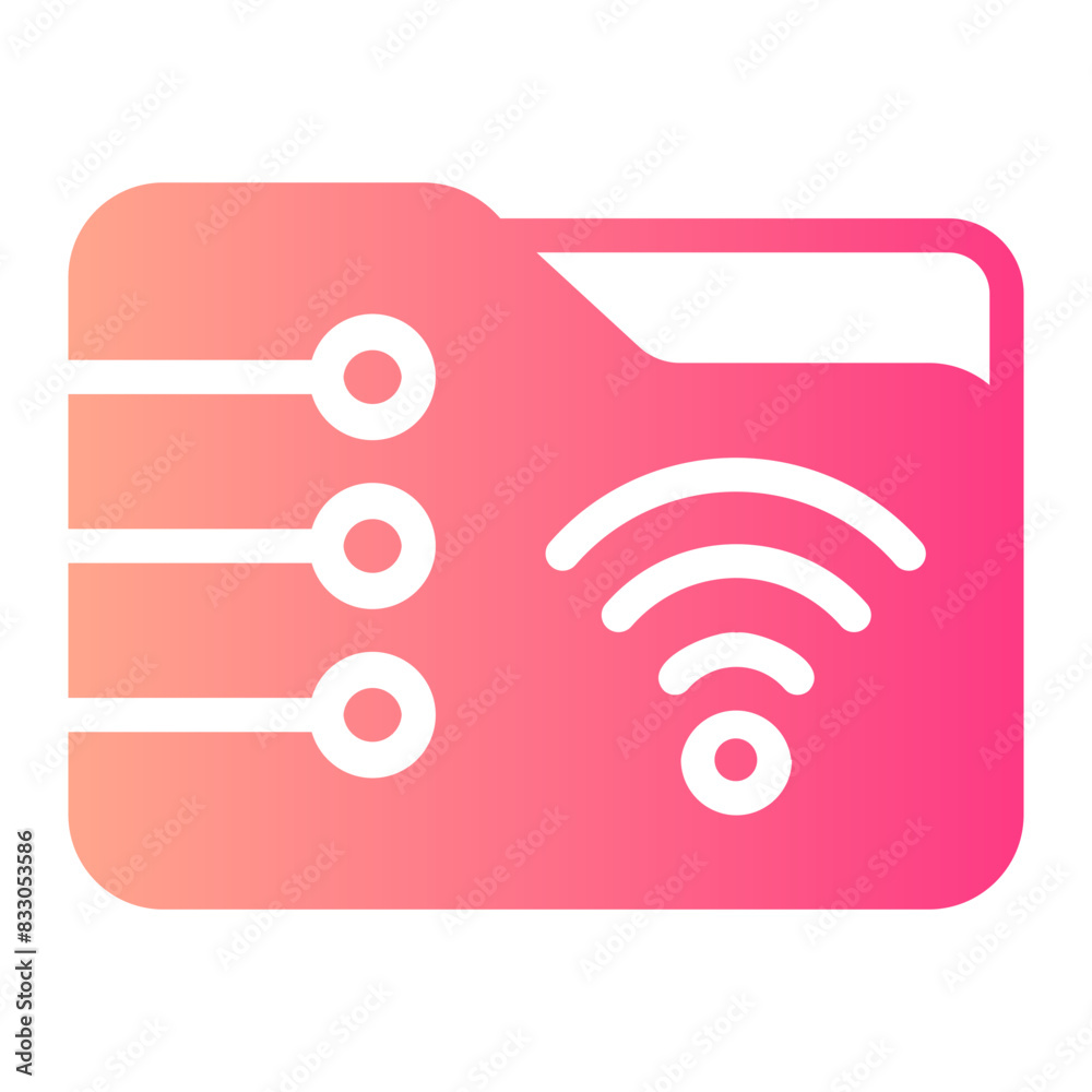 connection network gradient icon connection network gradient icon