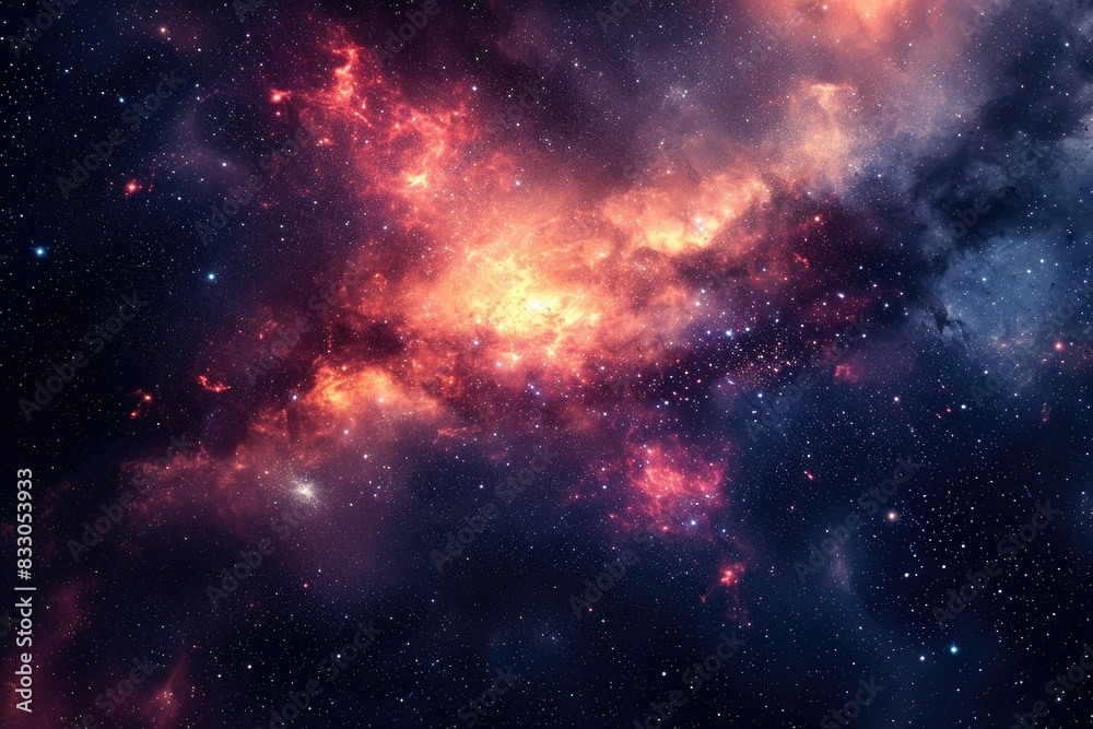 Brilliant astronomy scene with vivid colors