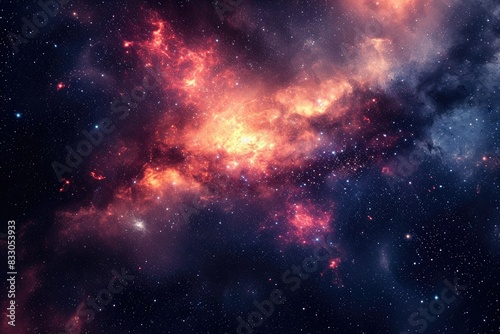 Brilliant astronomy scene with vivid colors