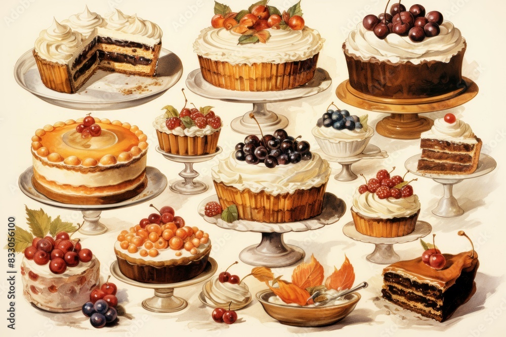 Autumn desserts - Generative AI Autumn desserts - Generative AI