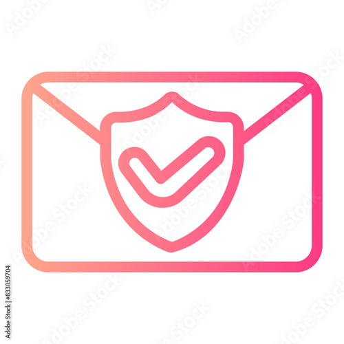 security service gradient icon photo