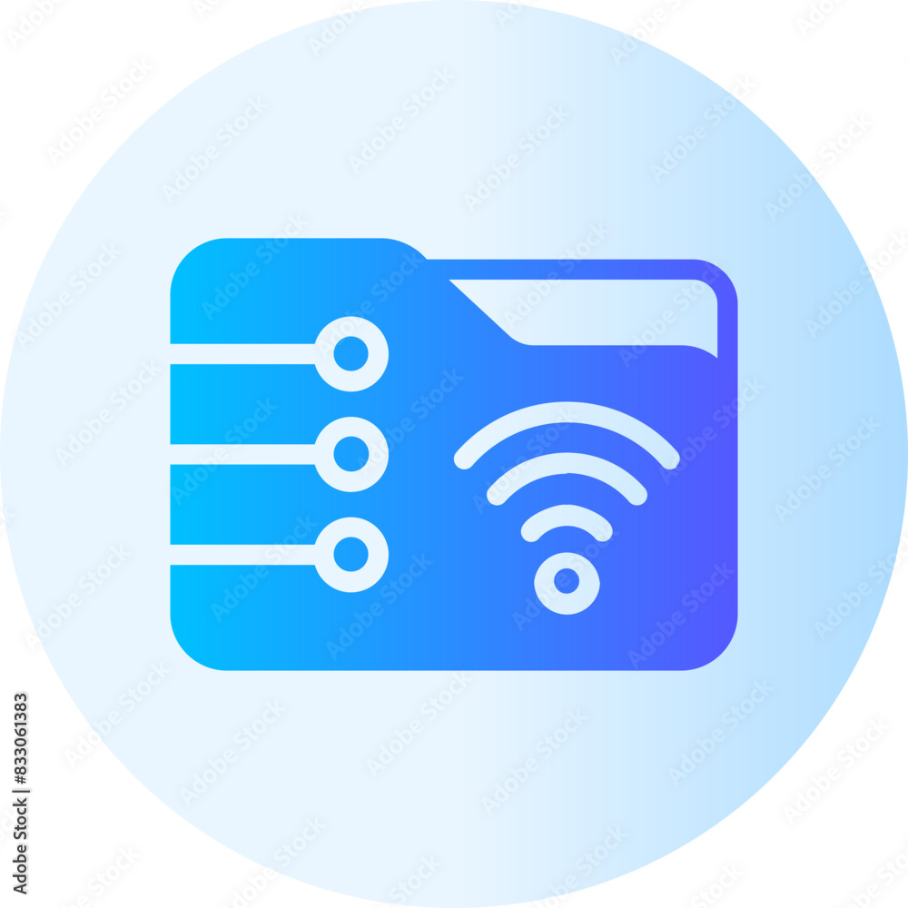 connection network gradient icon connection network gradient icon
