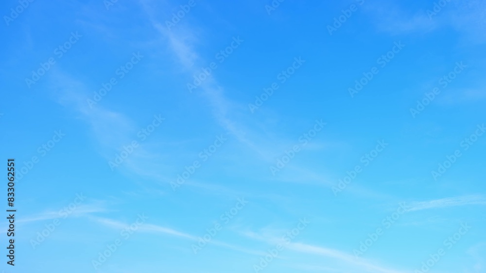 A bright blue sky with a few faint, wispy clouds. The simplicity and clarity of the sky create a sense of tranquility and openness, perfect for a calm, serene atmosphere. Wonder of nature background.
A bright blue sky with a few faint, wispy clouds. The simplicity and clarity of the sky create a sense of tranquility and openness, perfect for a calm, serene atmosphere. Wonder of nature background.