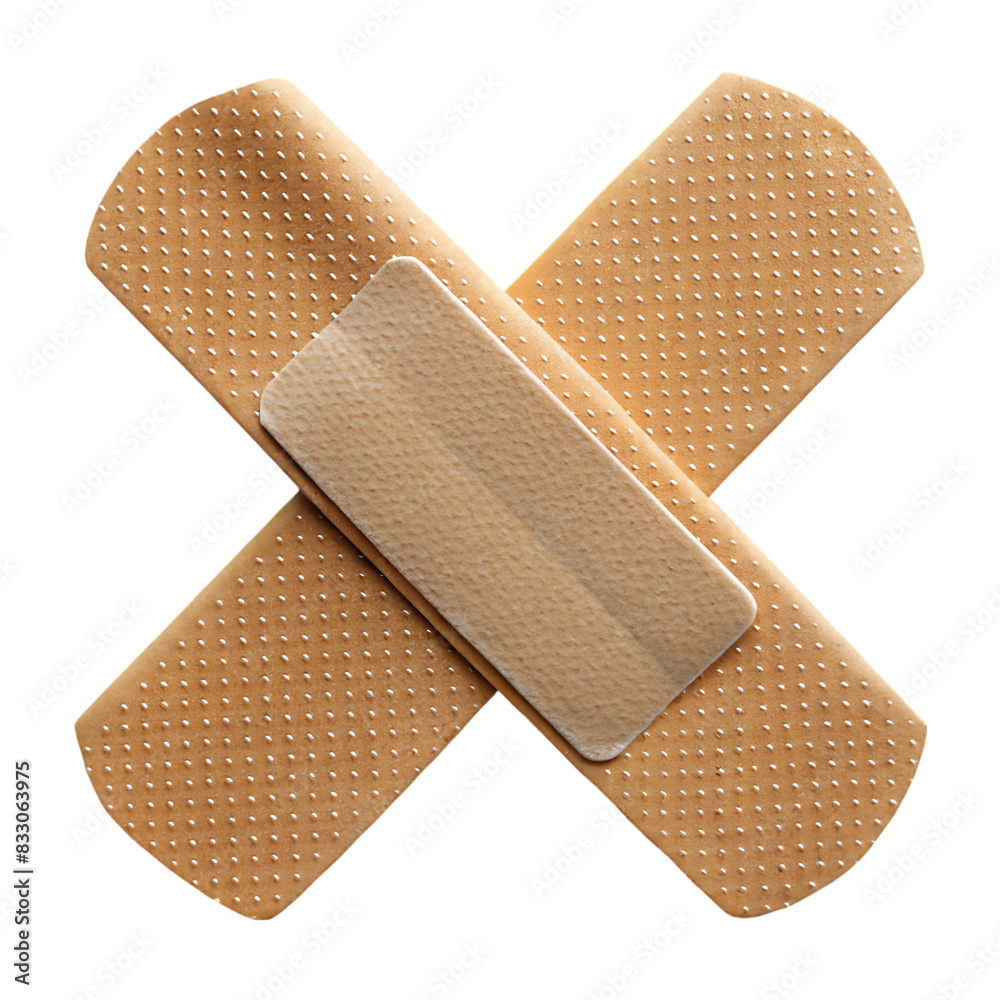 Adhesive Bandage isolated on white Adhesive Bandage isolated on white