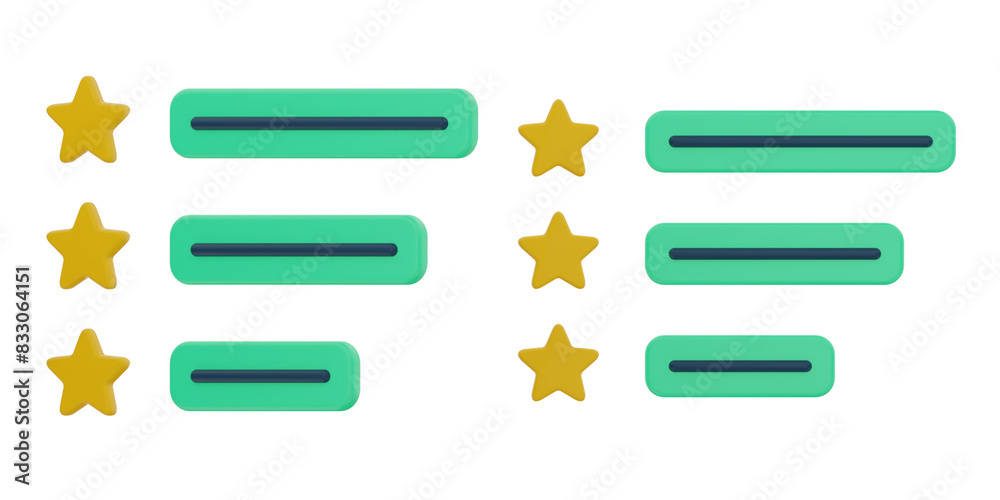 3d review. Marketing 3D Set. Transparent Background 3d review. Marketing 3D Set. Transparent Background