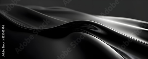 Smooth Black Backdrop for Sleek and Sophisticated Product Presentation © Thares2020