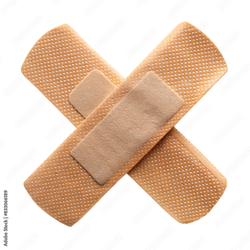 Adhesive Bandage isolated on white Adhesive Bandage isolated on white