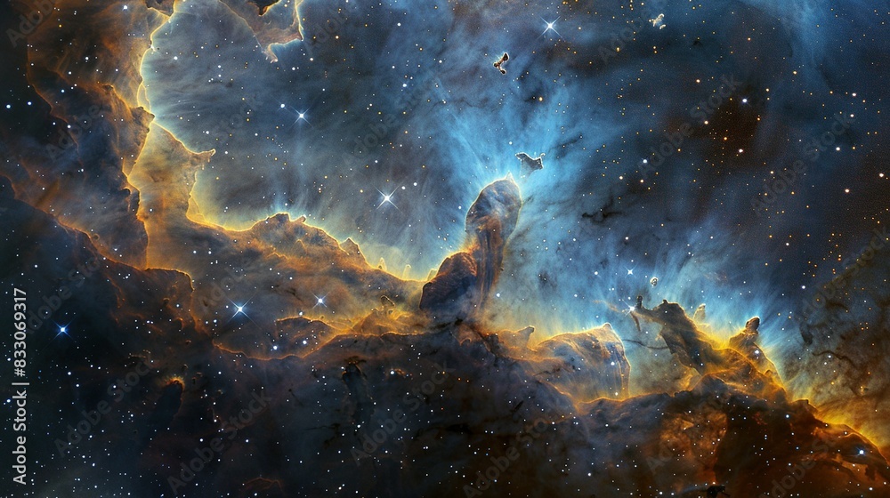 Sci-Fi Art: Astronaut at Spacewalk in the Cosmos Sci-Fi Art: Astronaut at Spacewalk in the Cosmos