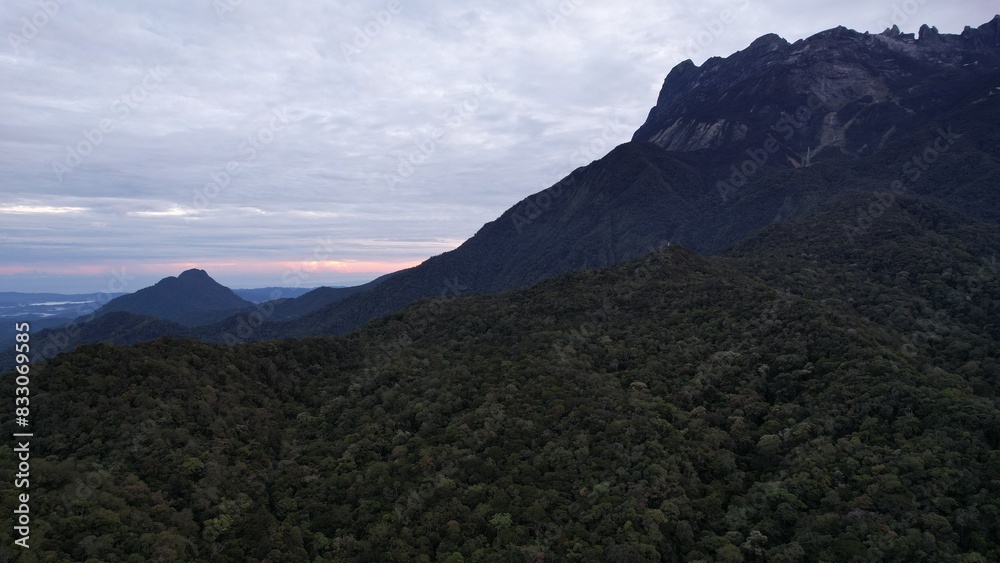 Aerial View of the Mount Kinabalu National Park, Sabah Aerial View of the Mount Kinabalu National Park, Sabah