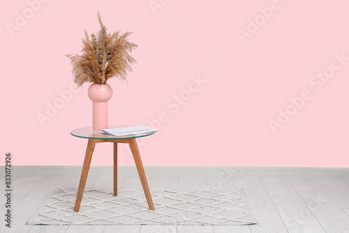 Glass coffee table with new...