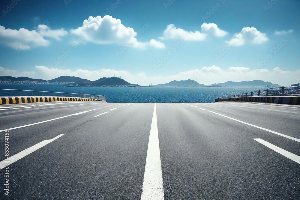 Fototapeta premium road to the sea