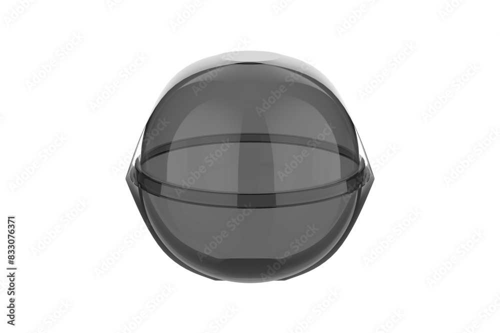 Clear Plastic Cup with Dome Cap Mockup Isolated On White Background. 3d illustration Clear Plastic Cup with Dome Cap Mockup Isolated On White Background. 3d illustration