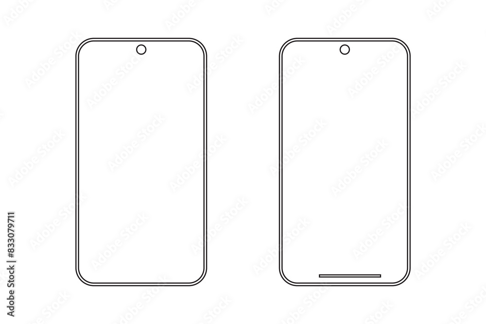 Smartphone icons, mobile phone mockup on transparent background. Smartphone icons, mobile phone mockup on transparent background.