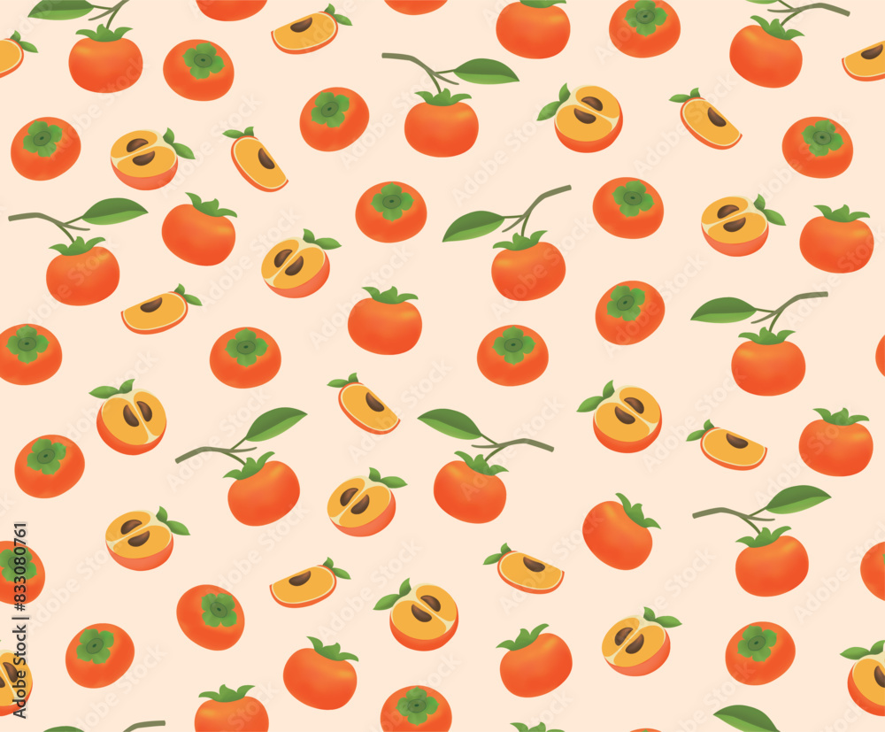 a sweet persimmon pattern. a sweet persimmon pattern.