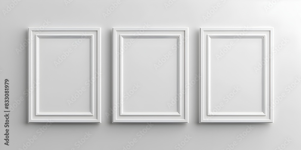 Minimalist White Frame with Thin Border for Modern Wall Display or Art Presentation Minimalist White Frame with Thin Border for Modern Wall Display or Art Presentation