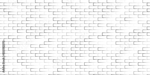Uneven brick wall painted white. Soft lighting with good detail. Related image. White brick wall texture seamless vector illustration
