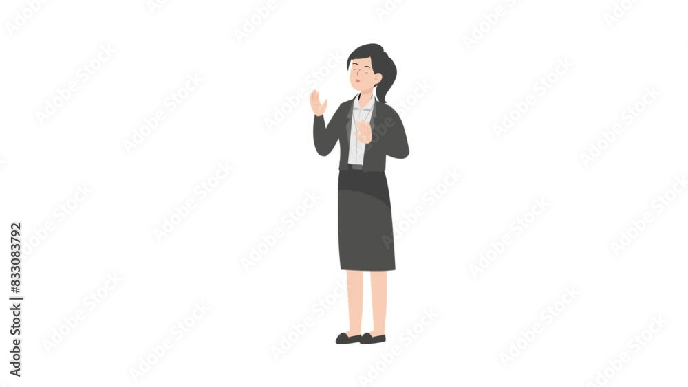 Business Woman Presenting Business Woman Presenting