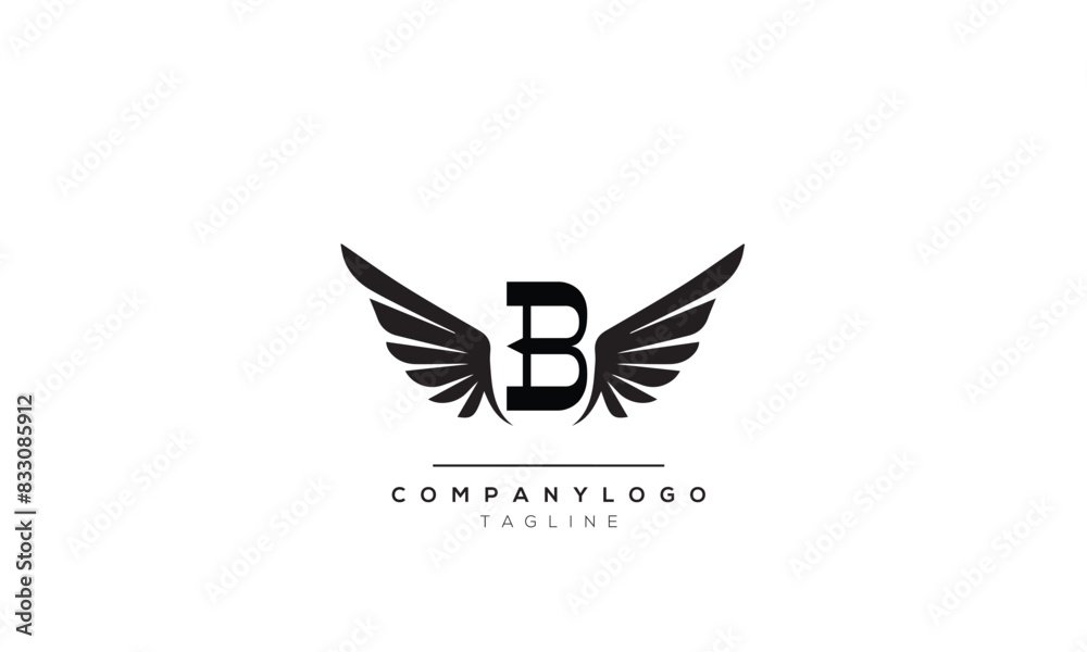 Alphabet letters Initials logo B Alphabet letters Initials logo B