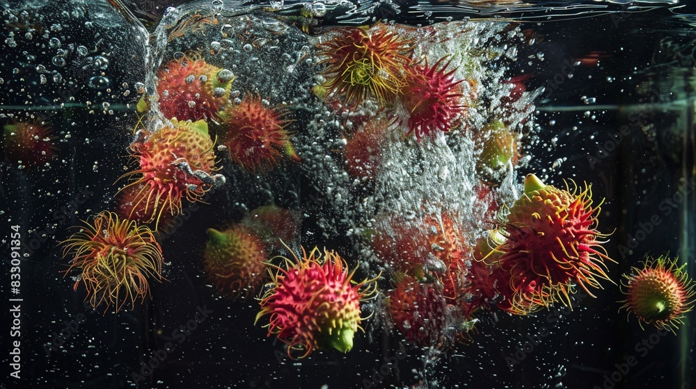 A bunch of ripe lemons with water droplets A bunch of ripe lemons with water droplets