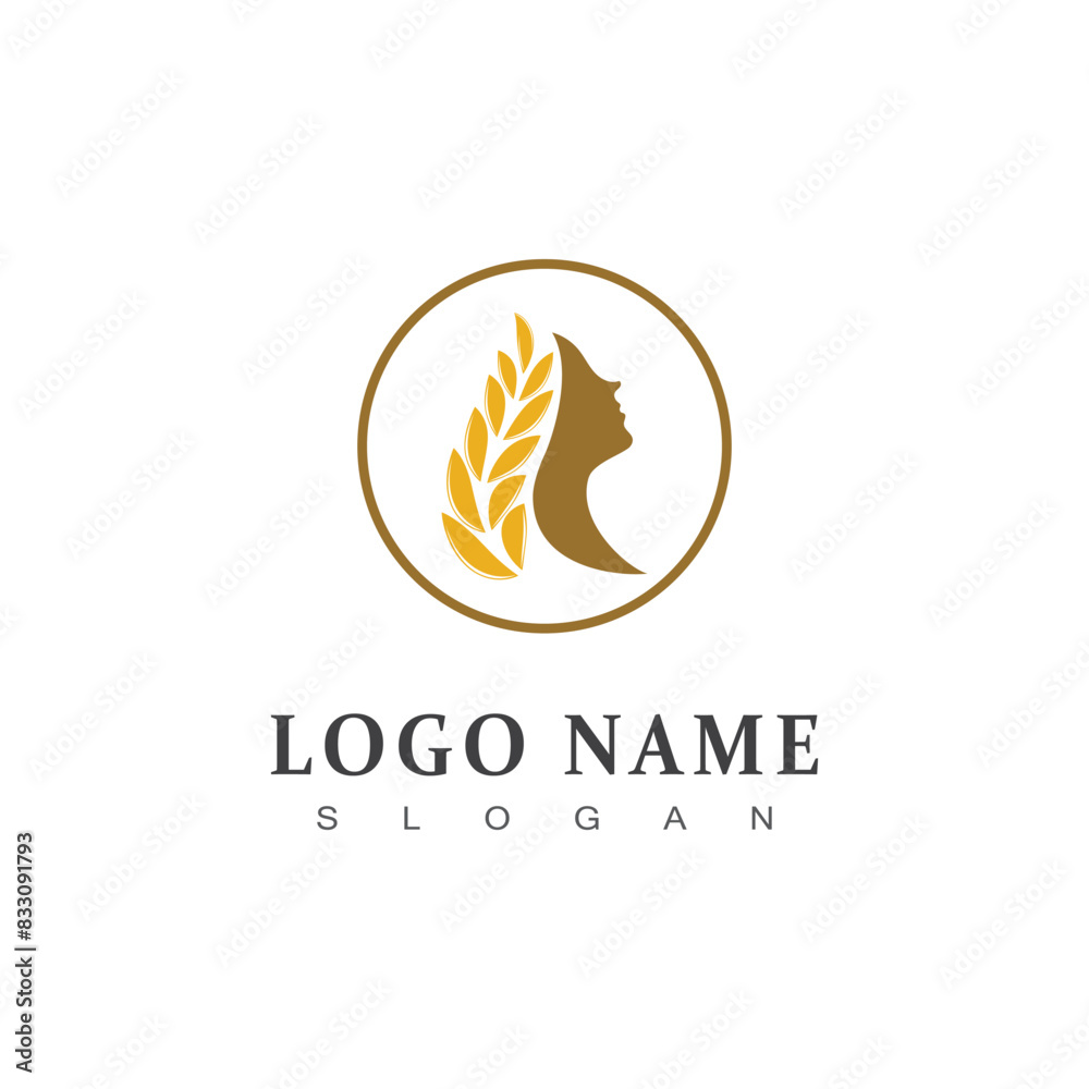Agriculture wheat logo vector template and symbol Agriculture wheat logo vector template and symbol