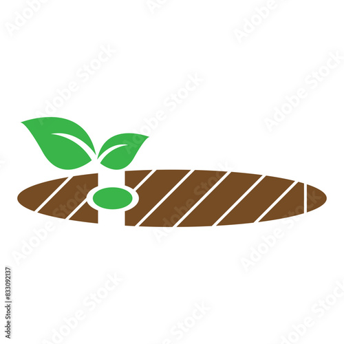 Cigarette icon logo design