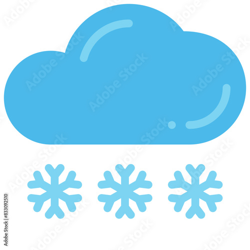 snowfall flat icon