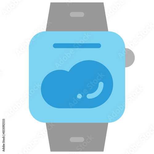 smart watch flat icon