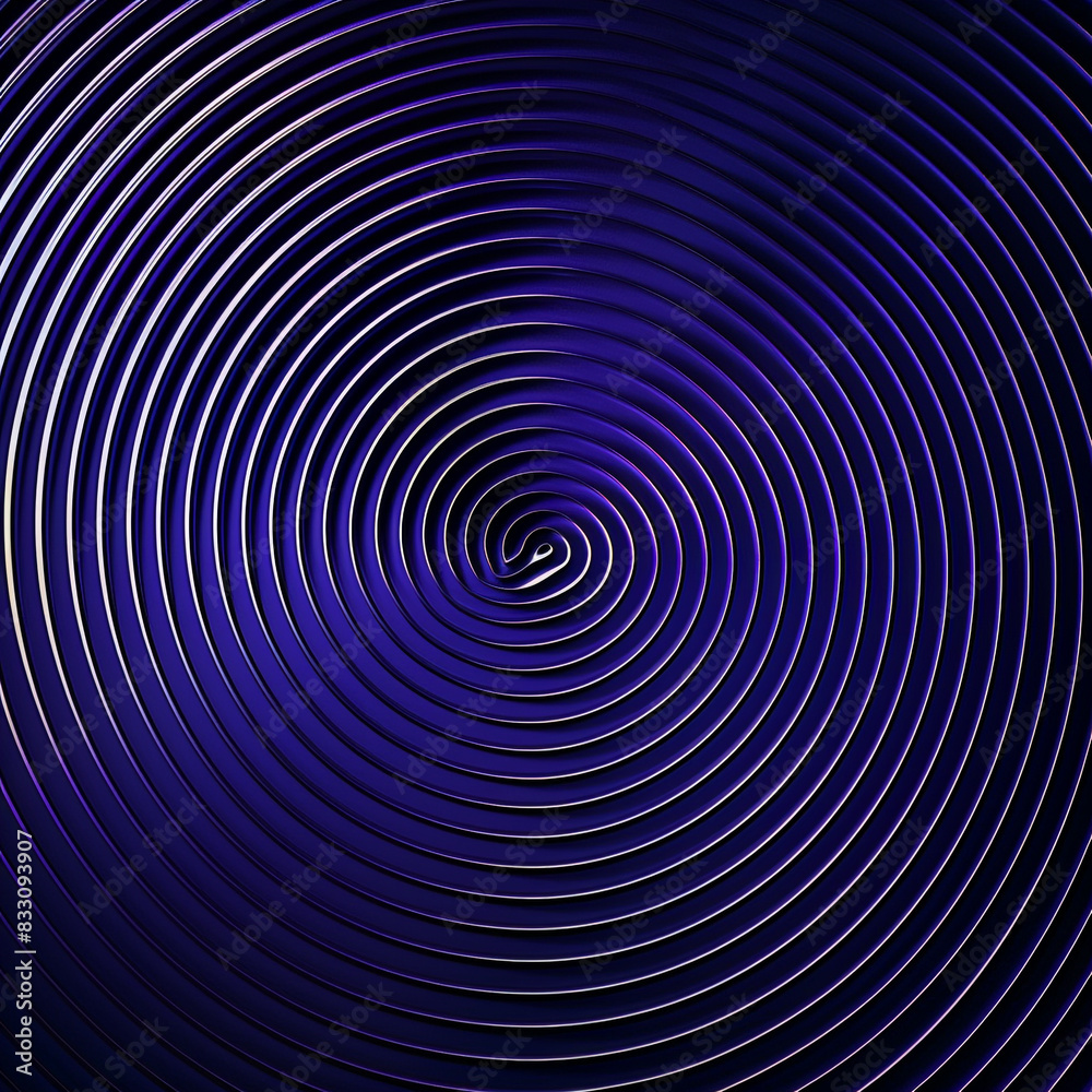 Dynamic indigo concentric neumorphic circles, suitable for stimulating visuals.