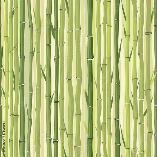 seamless pattern of bamboo stalks