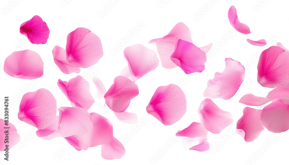 Flying Pink Petals: Isolated on Transparent or White Background
Flying Pink Petals: Isolated on Transparent or White Background