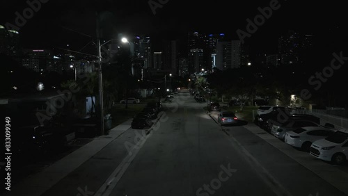 Little Havana street at night 