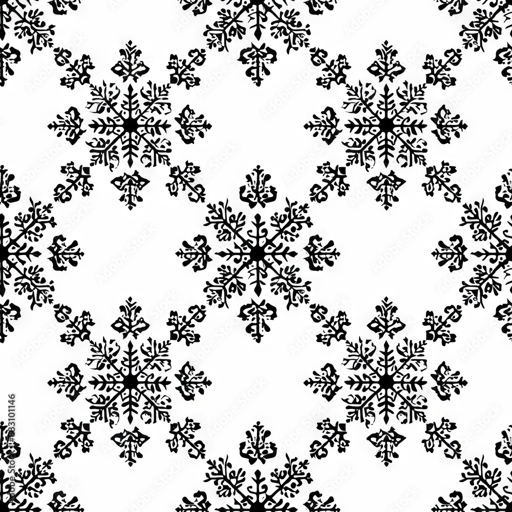 seamless pattern of snowflakes in intricate patterns seamless pattern of snowflakes in intricate patterns