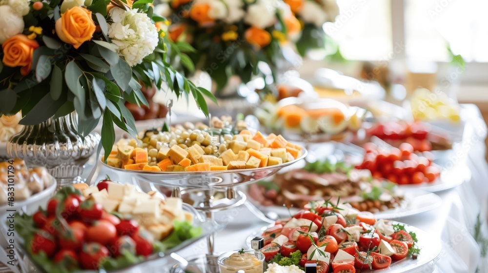 Catering wedding buffet for events. Wedding Reception Buffet Food, Generative Ai Catering wedding buffet for events. Wedding Reception Buffet Food, Generative Ai