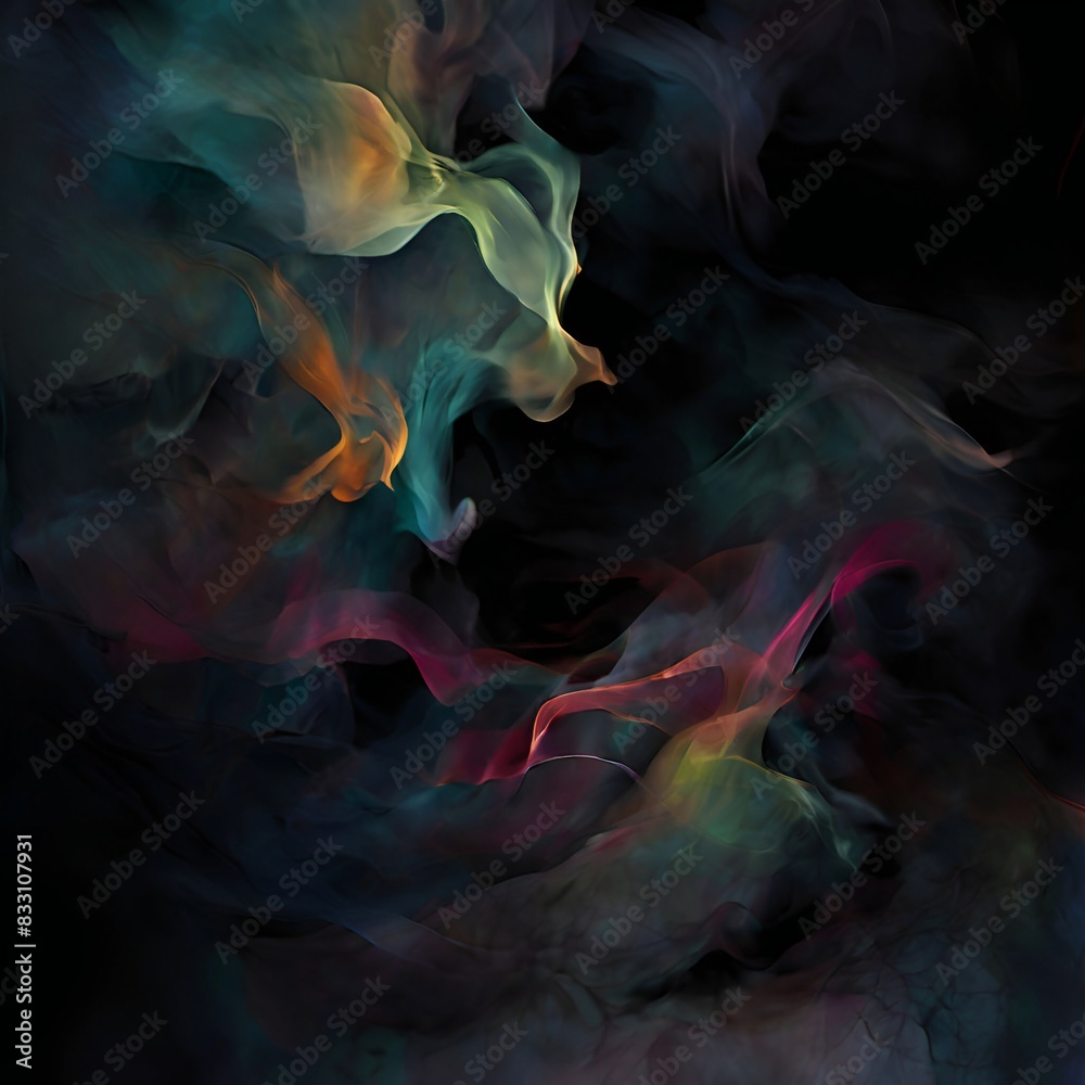 Fototapeta premium Colored abstract smoke background