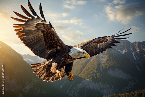 eagle in the sky, generative ai © ImronDesign