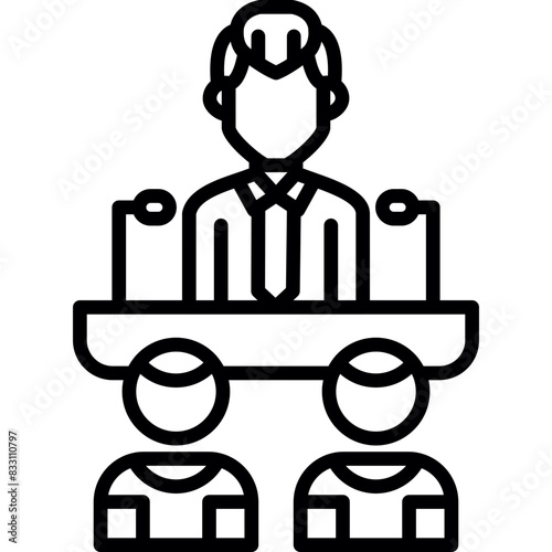press conference icon