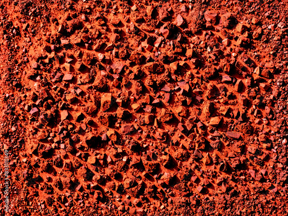 Laterite A rich red laterite soil with a high iron content suspended to show its Laterite A rich red laterite soil with a high iron content suspended to show its