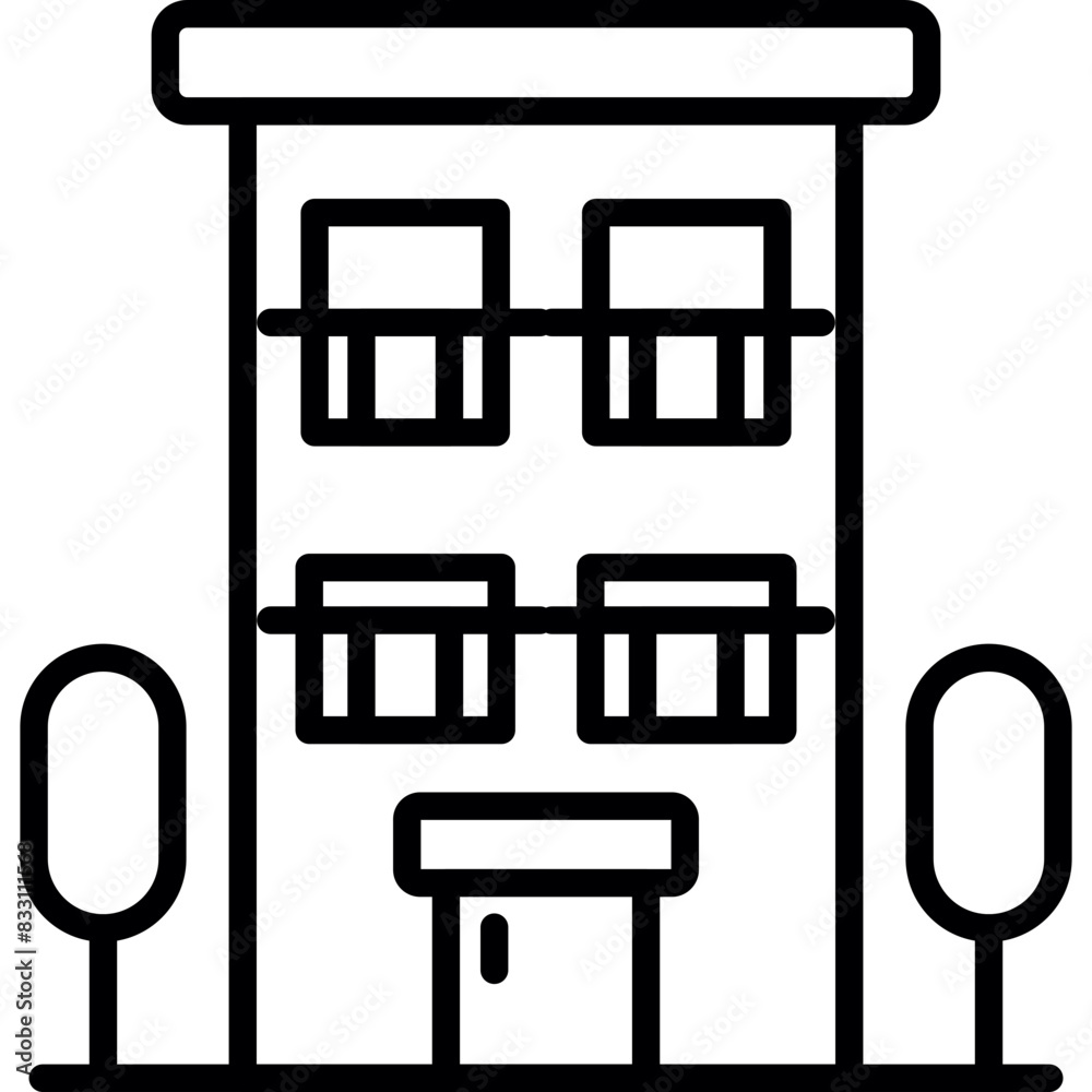 Fototapeta premium Apartment icon