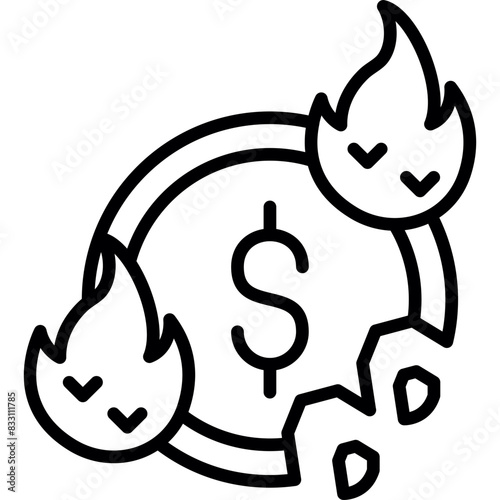 Recession icon
