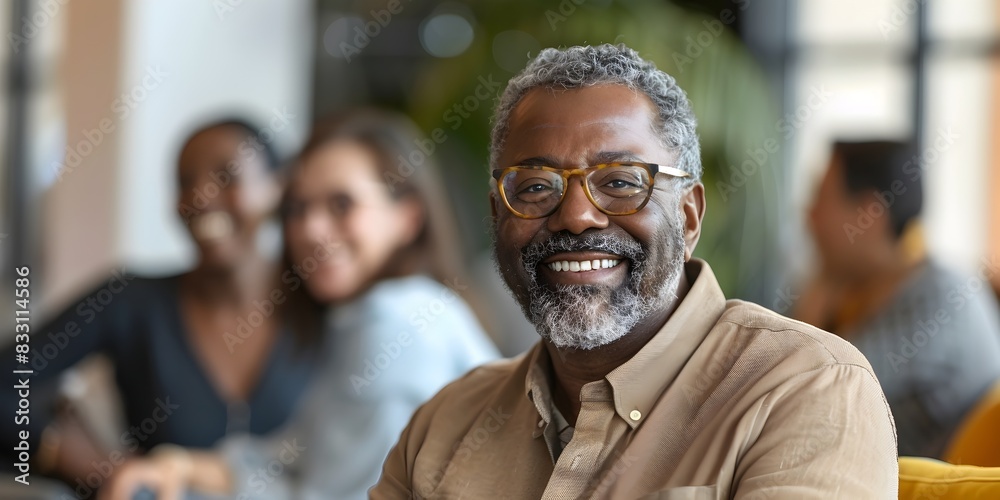 Comfortable Retirement Planning Meeting with Diverse Professional Team