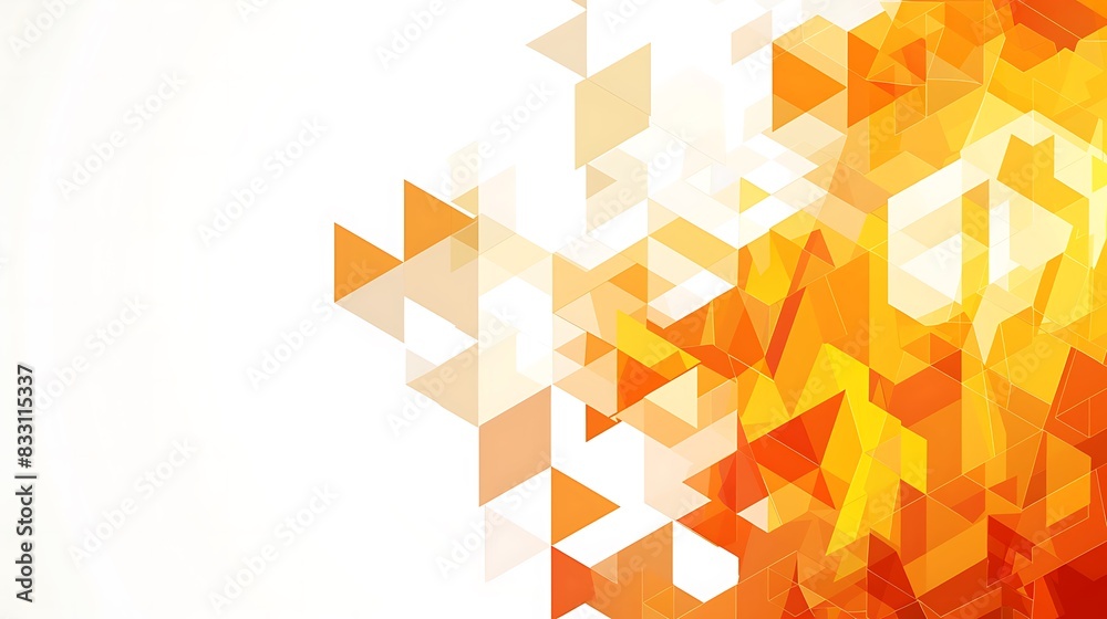 Obraz premium white and orange background