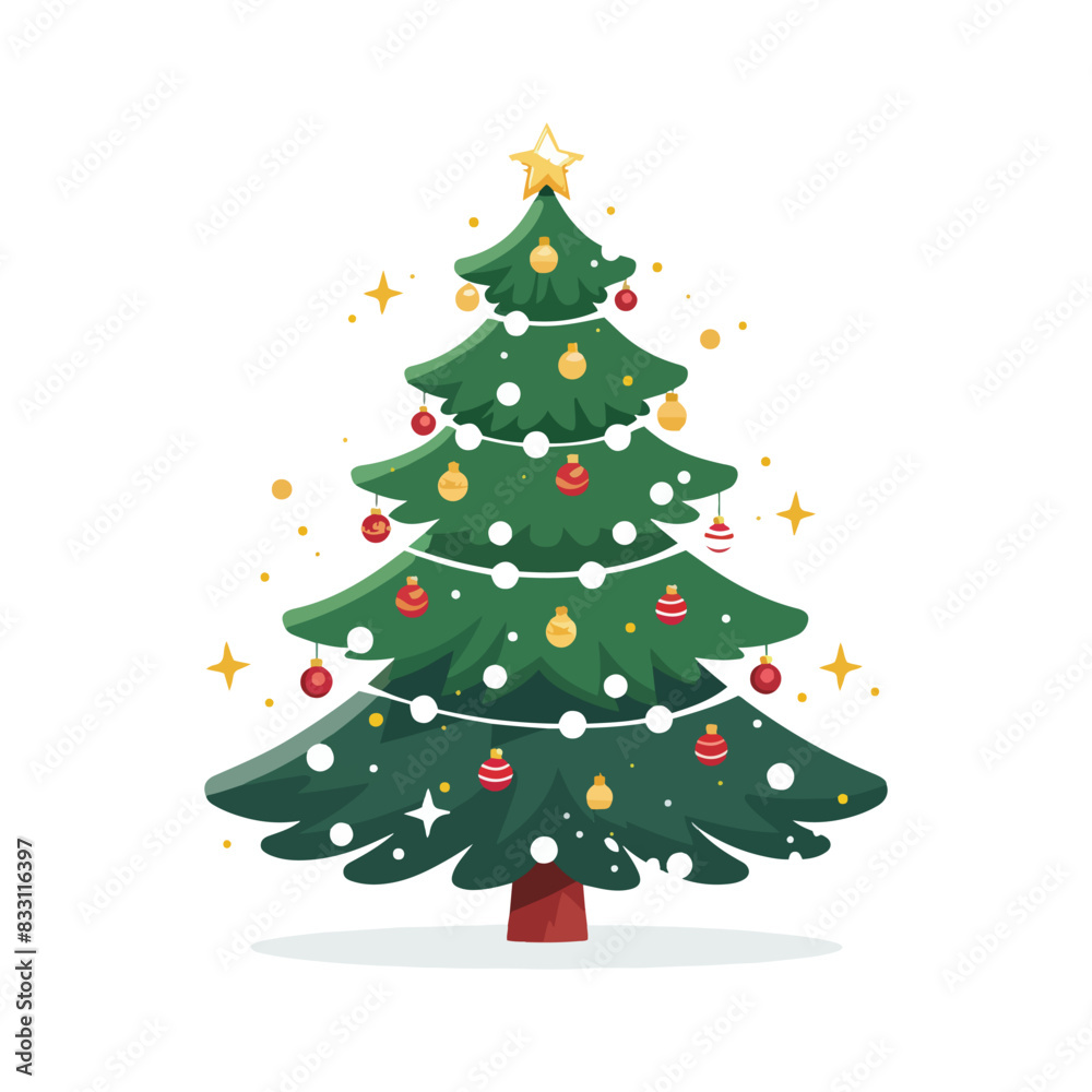 a christmas tree with a star on the top of it a christmas tree with a star on the top of it