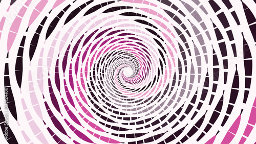 Abstract vortex style round spinning creative big data minimalist background.