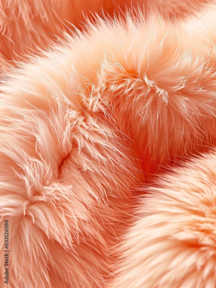 Abstract apricot wool texture close-up, trendy peach fur structure background, 2024's Peach Fuzz. Abstract apricot wool texture close-up, trendy peach fur structure background, 2024's Peach Fuzz.