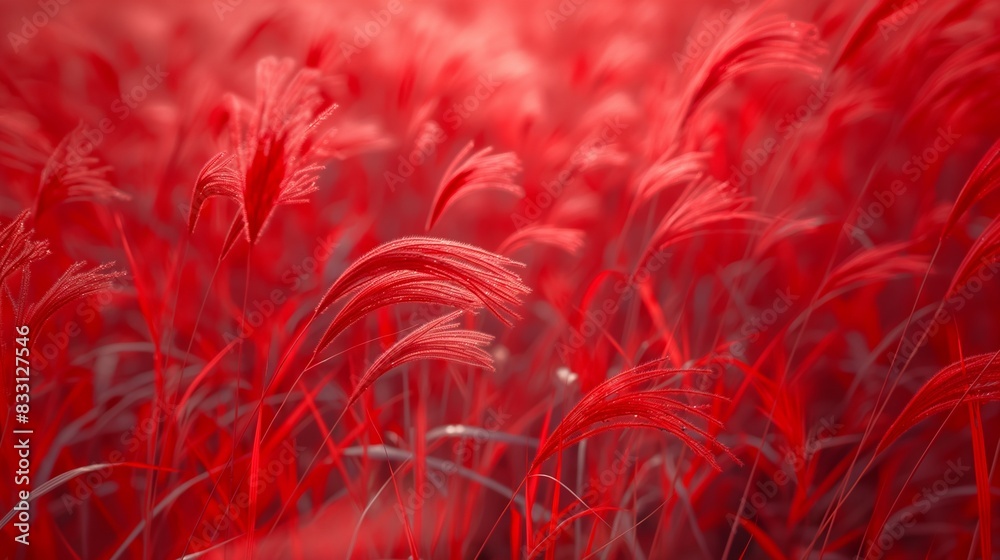 A serene background of red grass swaying gently in a summer breeze, evoking a sense of calm and beauty. A serene background of red grass swaying gently in a summer breeze, evoking a sense of calm and beauty.