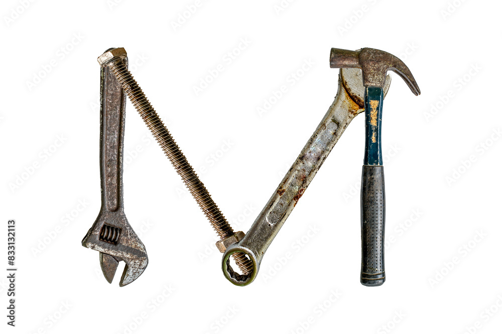 the alphabet m made by tools the alphabet m made by tools