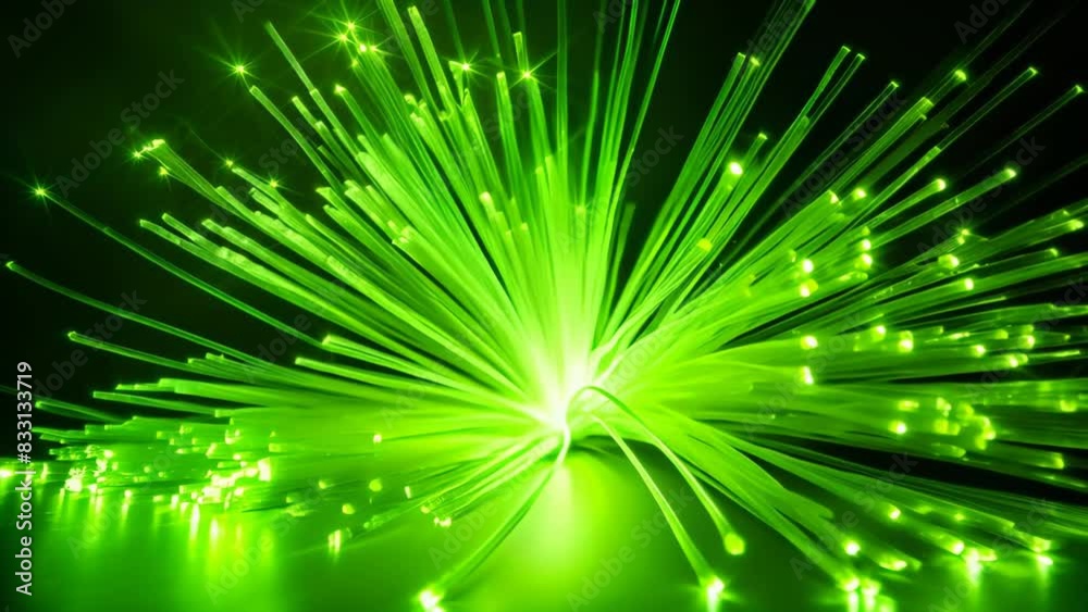 A captivating abstract image showcasing a green burst of light with radiating beams. The vibrant glow and dynamic lines evoke a sense of energy, speed, and technological advancement. A captivating abstract image showcasing a green burst of light with radiating beams. The vibrant glow and dynamic lines evoke a sense of energy, speed, and technological advancement.