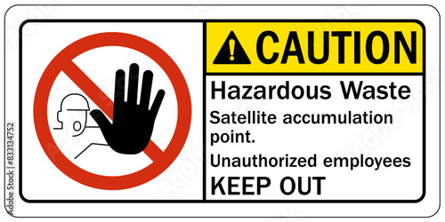 Unauthorized person keep out sign